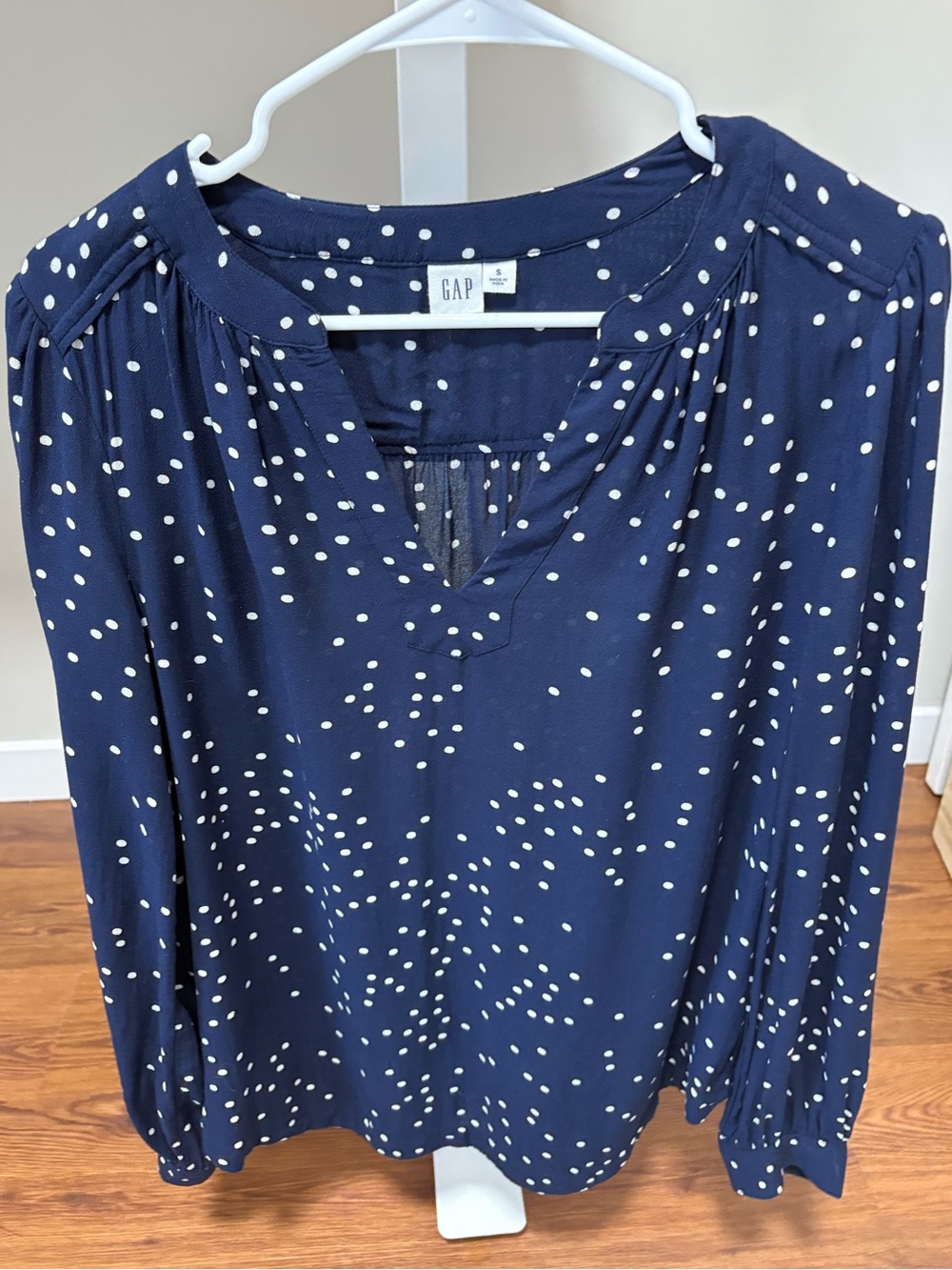 GAP polka dot blouse